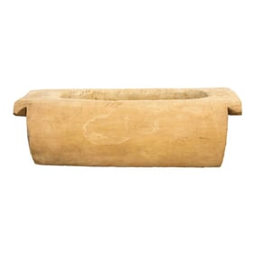 Large Farmhouse Bleached Wood Planter