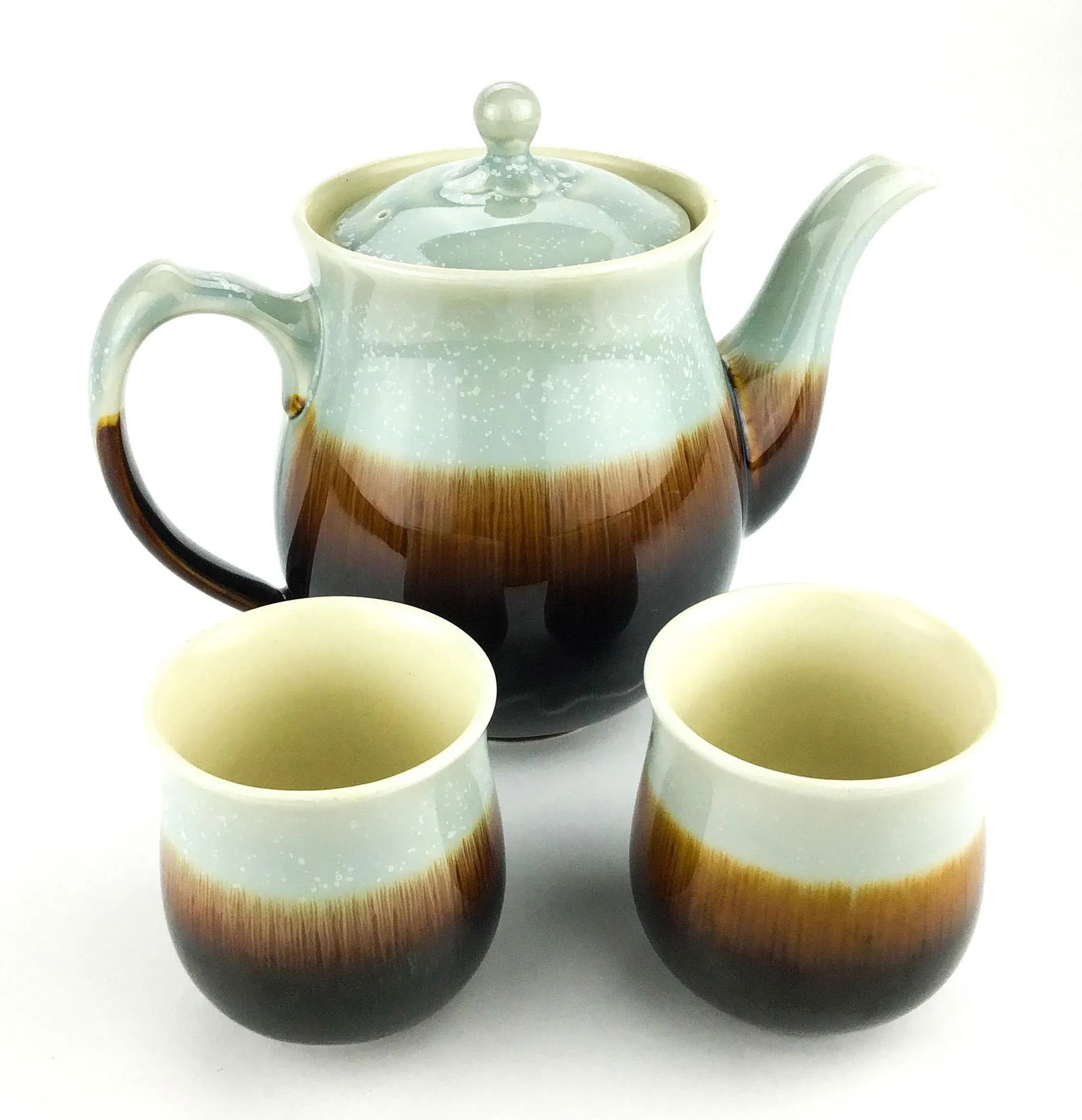 Artisan Created Porcelain Tea Set Signed - 5