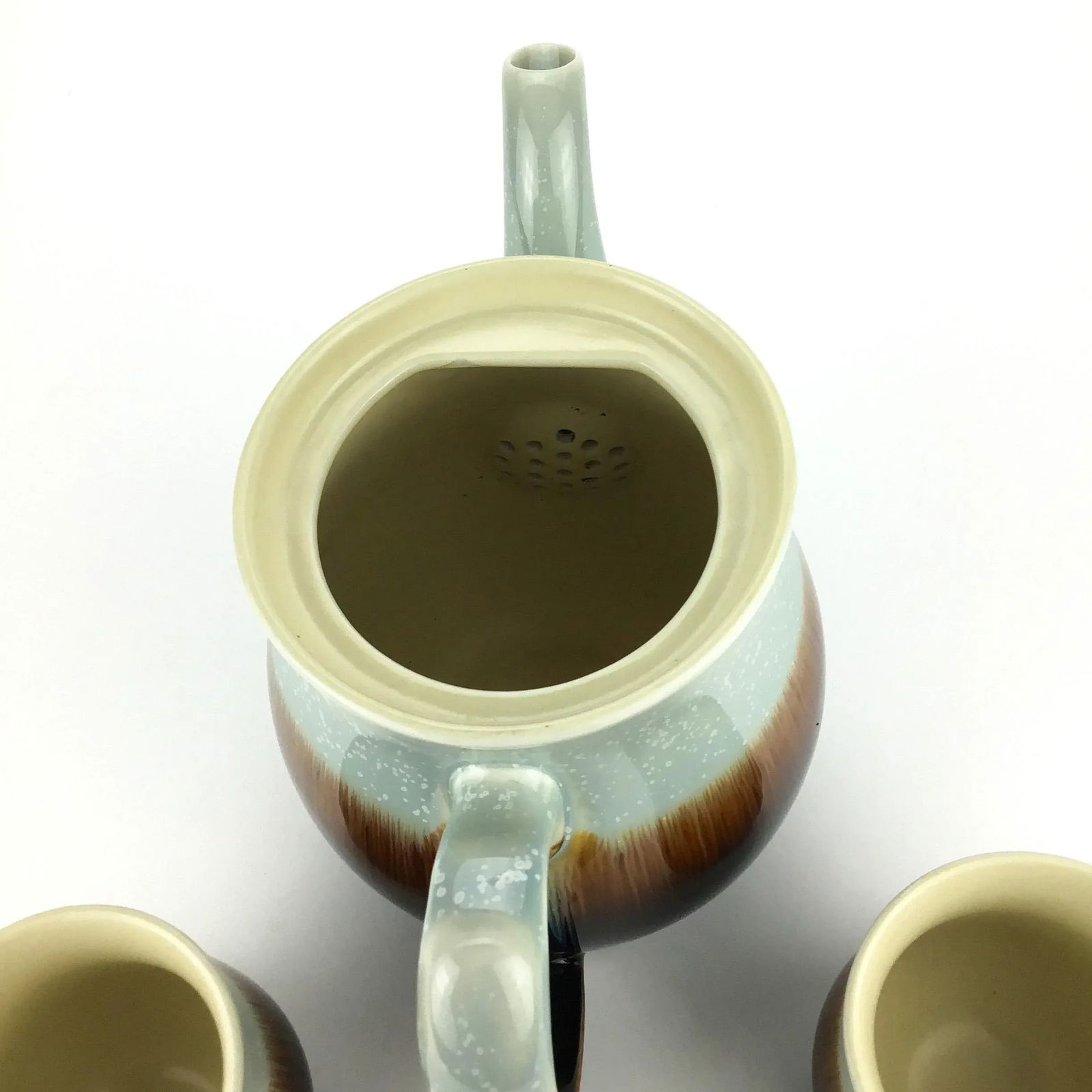 Artisan Created Porcelain Tea Set Signed - 6