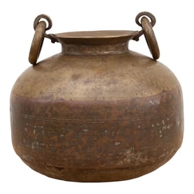 Antique Patinated Brass Water Pot