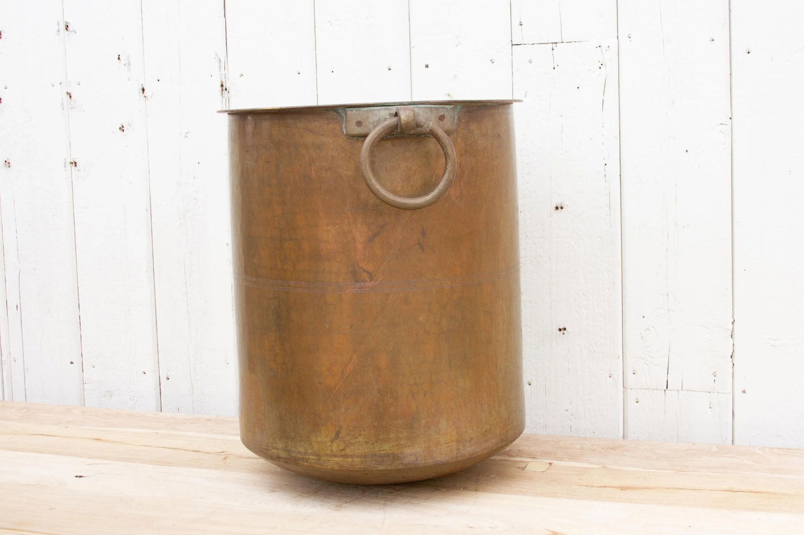 Large Polished Brass Indian Pot - 4