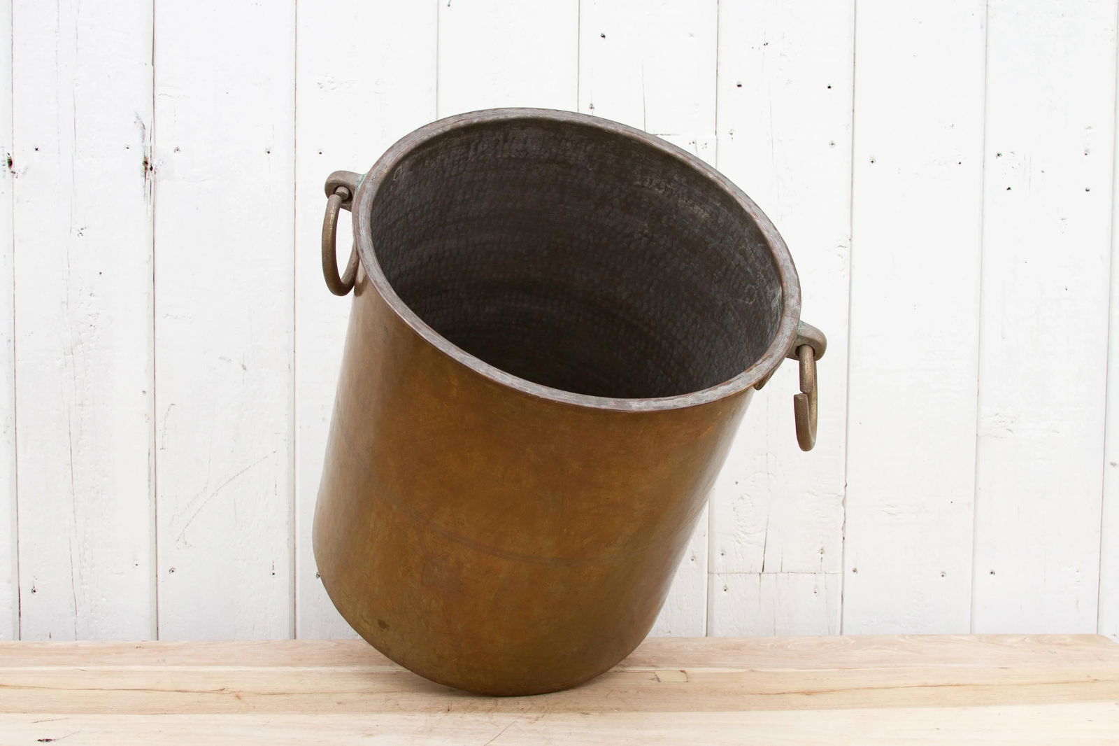 Large Polished Brass Indian Pot - 8