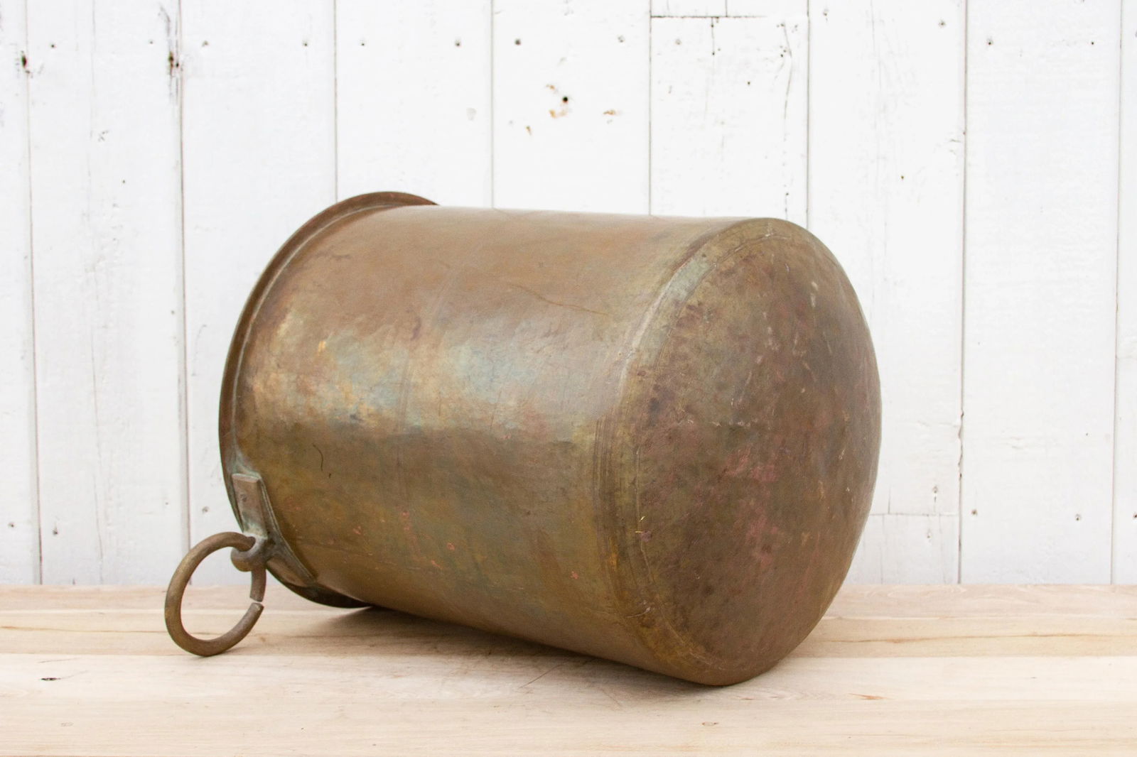 Large Polished Brass Indian Pot - 9