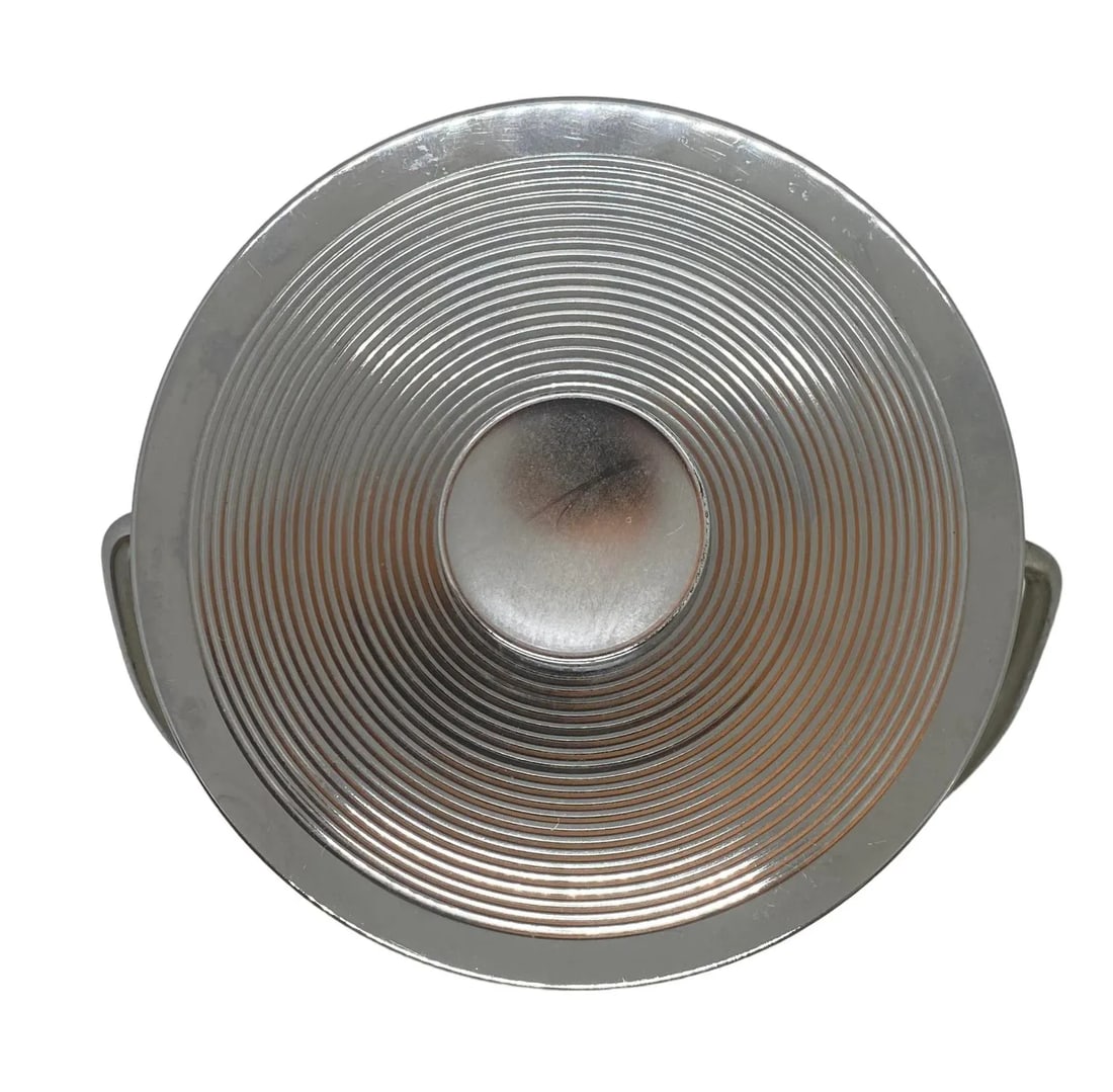 Mid 20th Century Small Polychrome Plastic and Chrome Italian Ice Bucket With Liquor Labels Design - 7