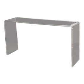Mid 20th Century Clear Lucite Mid Century Modern Waterfall Console Table