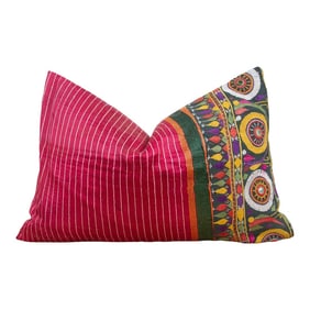 Amelia Antique Mashru Tribal Pillow
