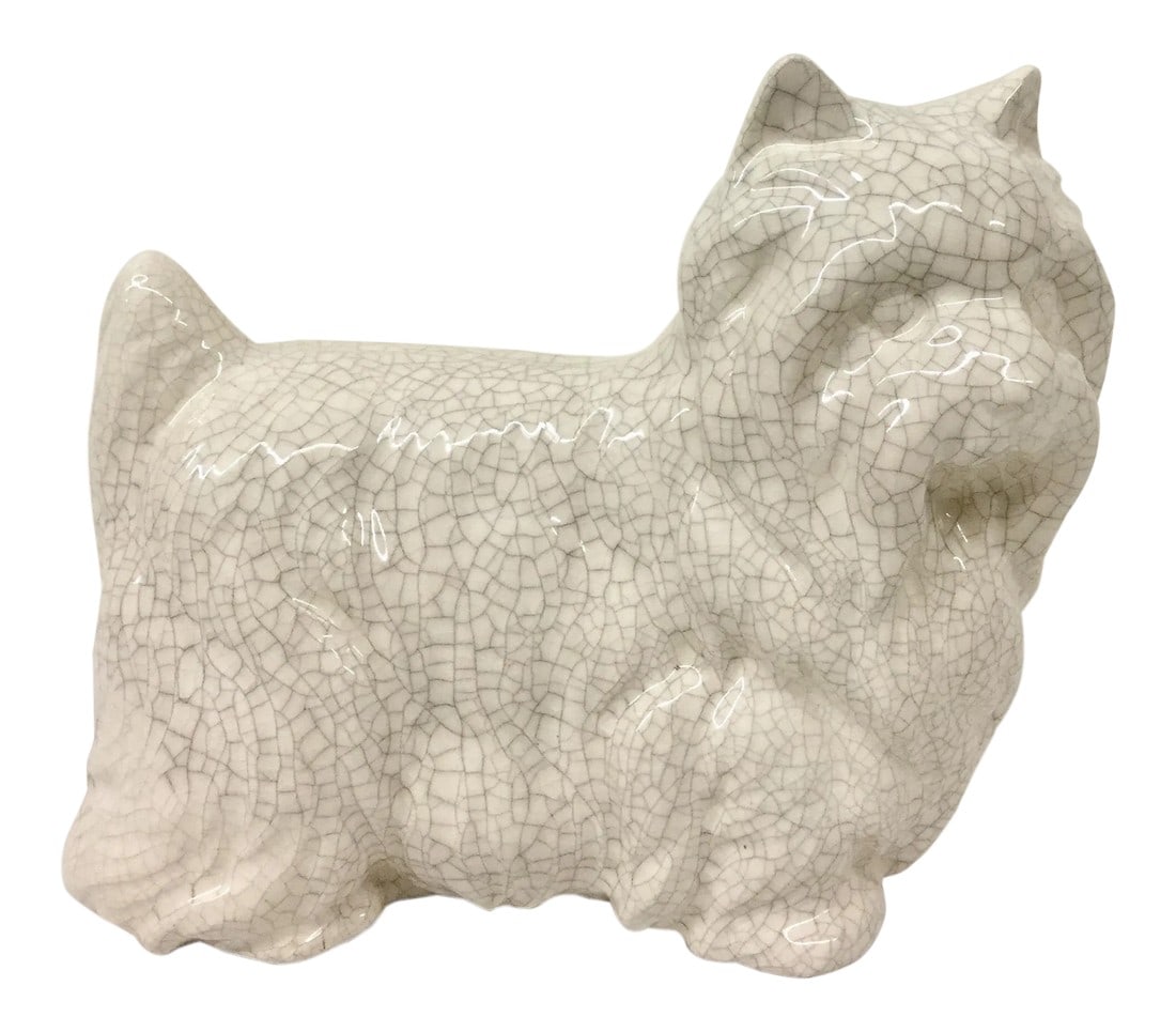 Ceramic Artisan Yorkshire Terrier Statue (1 of 8)