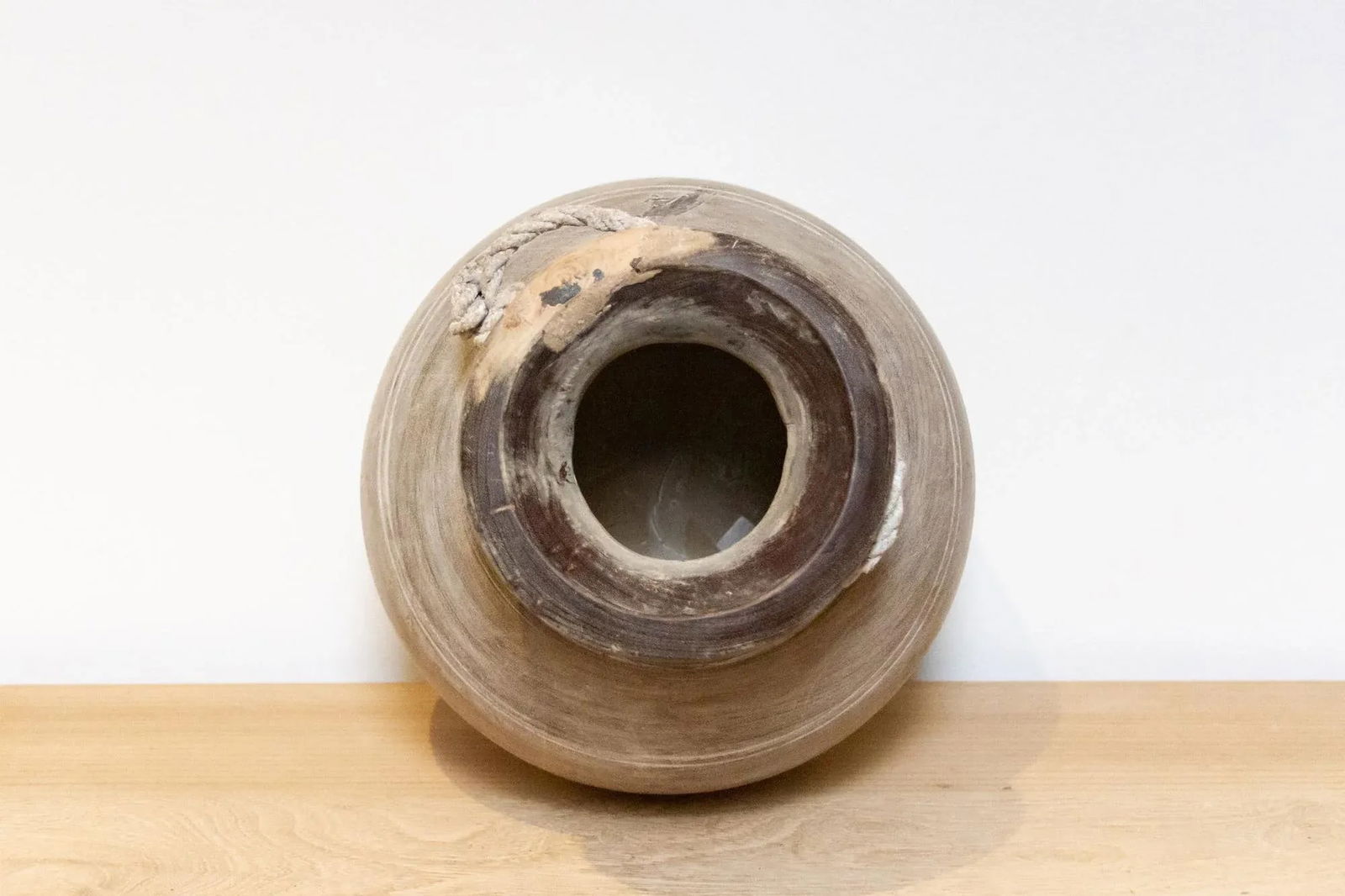 Vintage Indian Teak Water Pot-Nela - 8