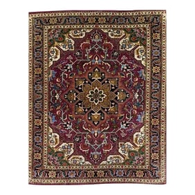 1970s Persian Tabriz Masterpiece Area Rug 2'4"³ X 2'11"