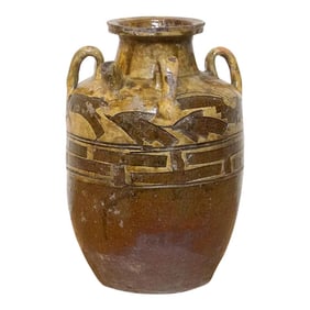 Antique Engraved Martaban Jar