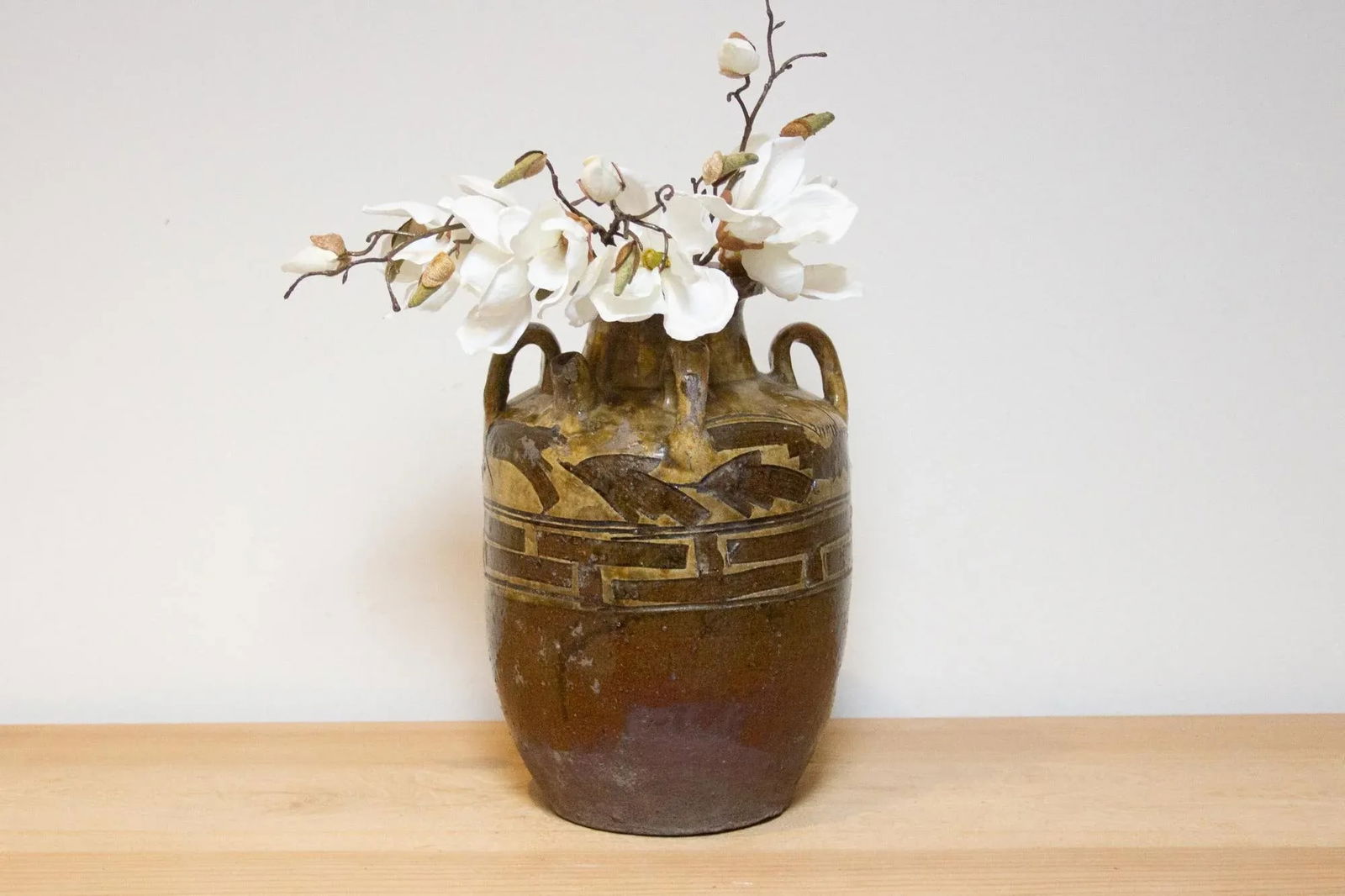 Antique Engraved Martaban Jar - 2