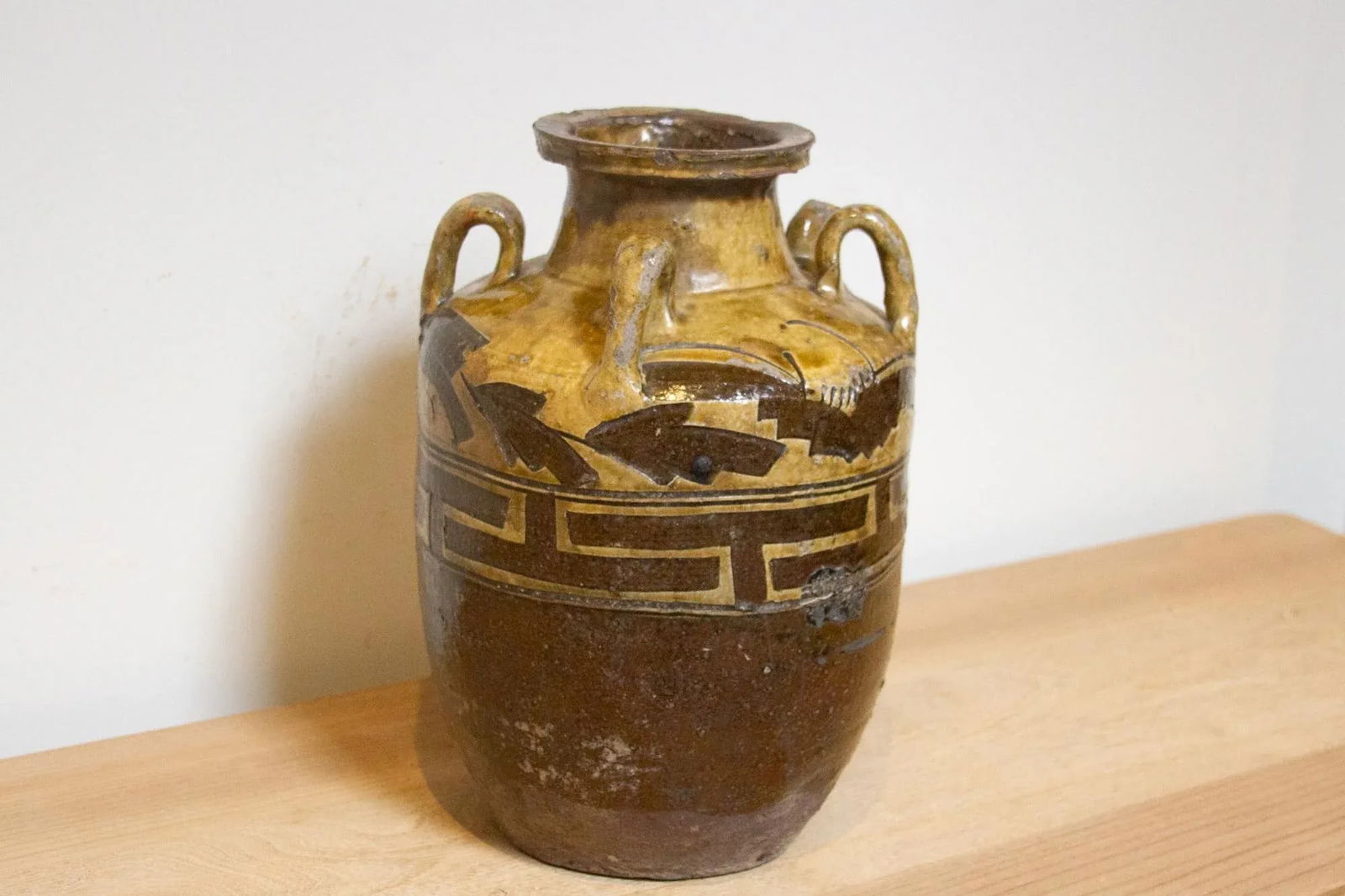 Antique Engraved Martaban Jar - 4