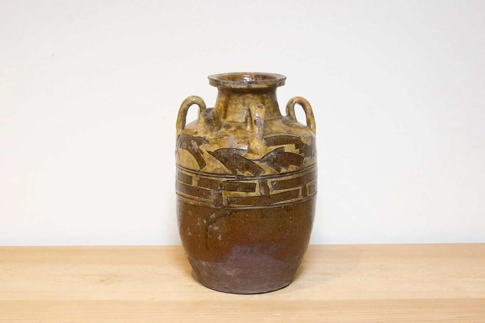 Antique Engraved Martaban Jar - 5