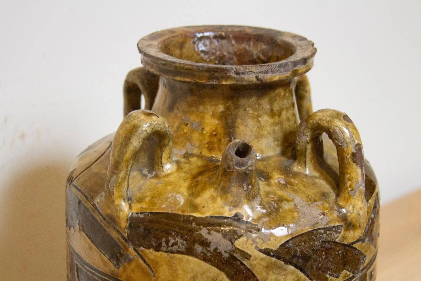 Antique Engraved Martaban Jar - 8