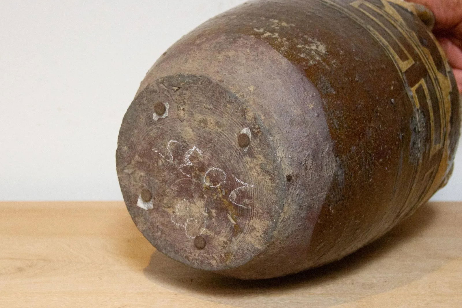 Antique Engraved Martaban Jar - 9