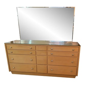 1950s Mid Century Modern Hungerford Mahogany Wood Dresser With Mirror