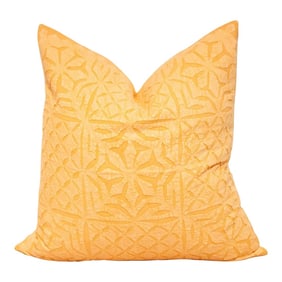 Grandis Yellow Handmade Pillow Cover