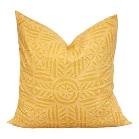 Royal Yellow Handmade Pillow Cover