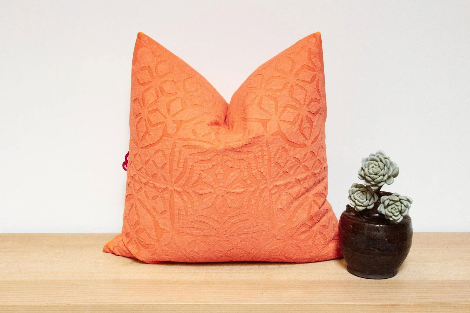 Deep Saffron Handmade Pillow Cover - 2