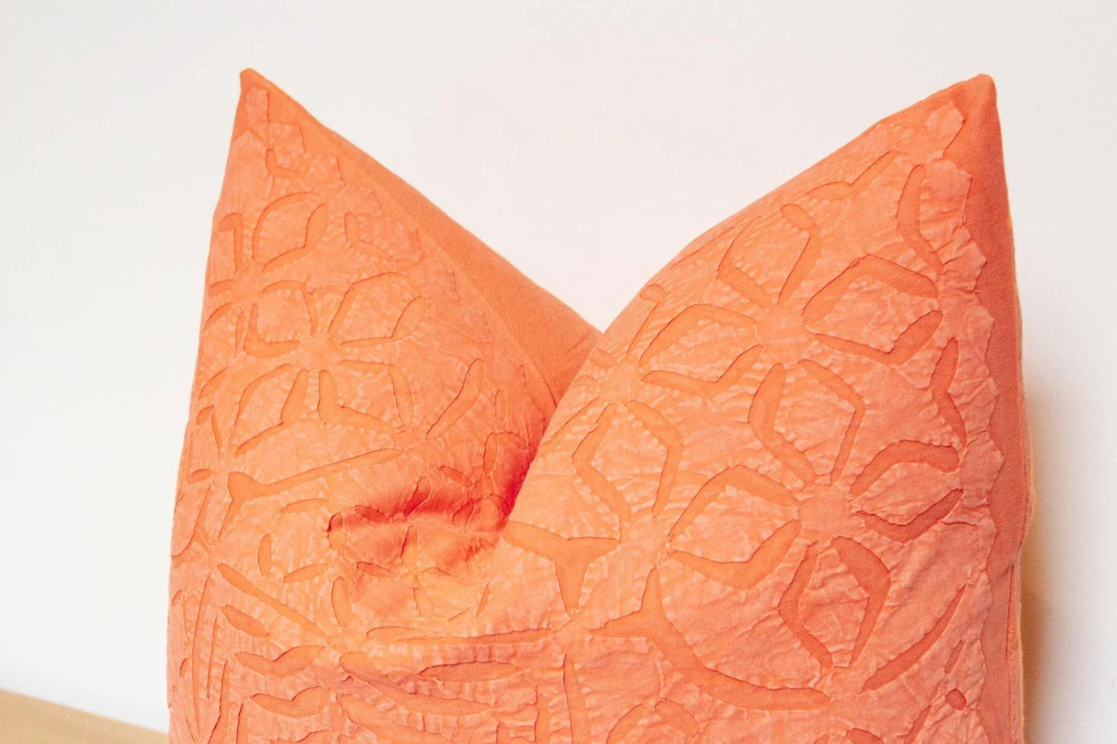 Deep Saffron Handmade Pillow Cover - 5