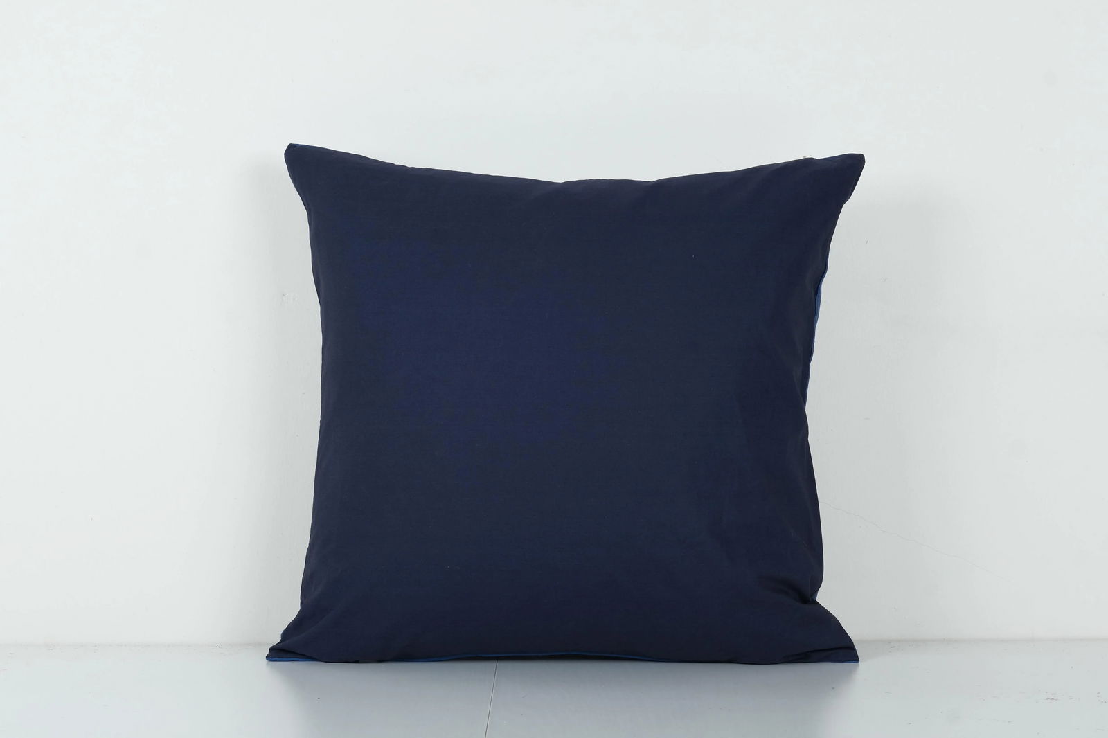 Suzani Royal Blue Silk on Silk Pillow Fashioned From a Mid-20th Century Samarkand Suzani - 4