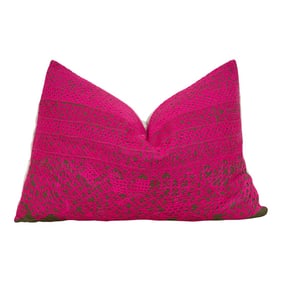 Murni Embroidered Floral Pillow