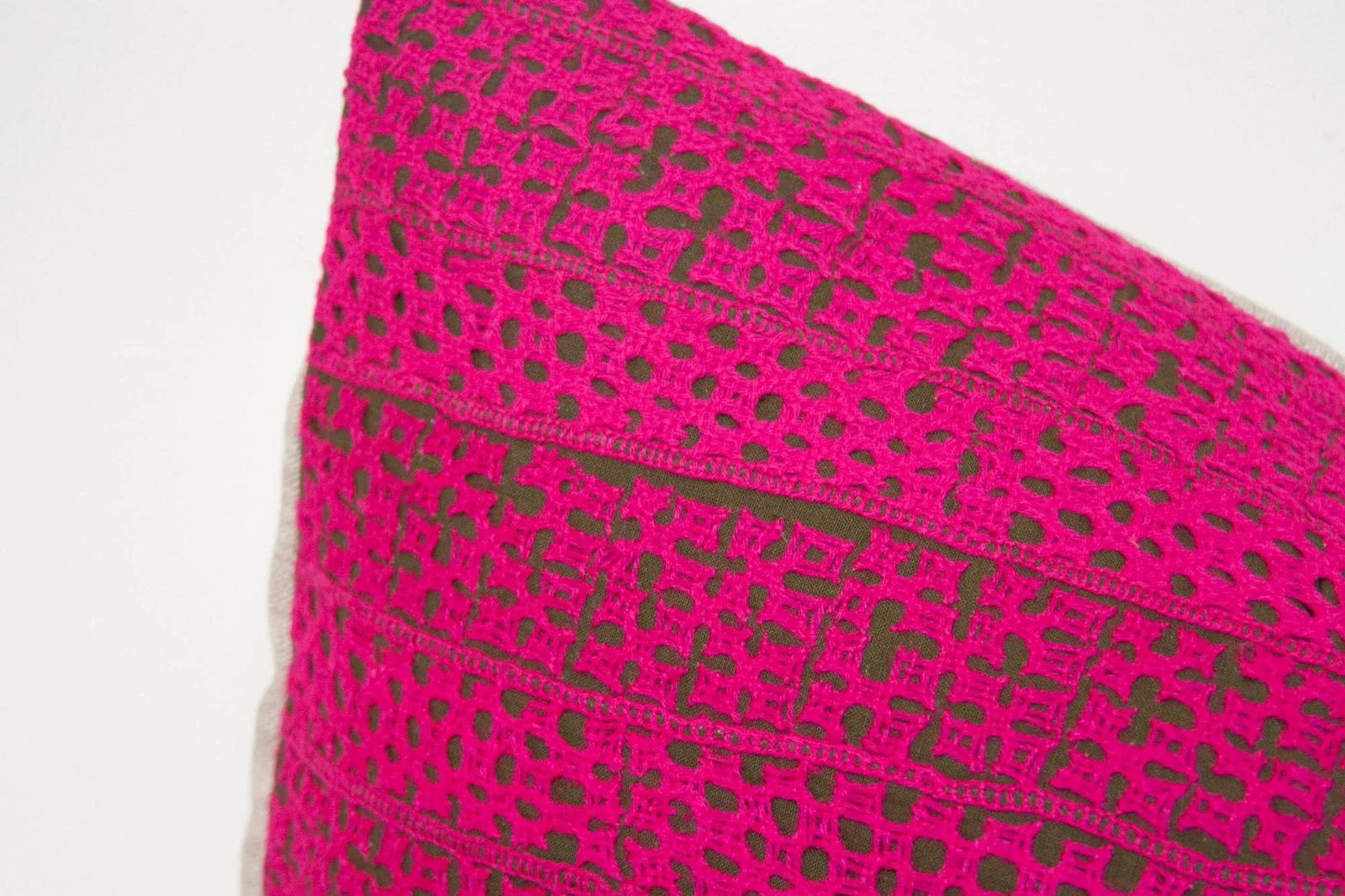 Murni Embroidered Floral Pillow - 3