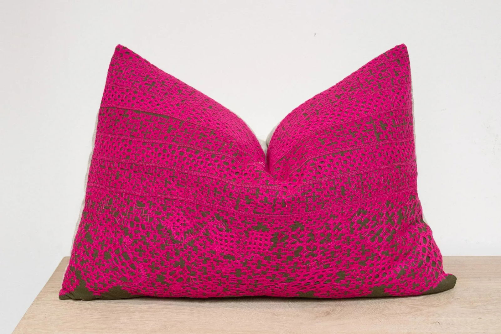 Murni Embroidered Floral Pillow - 4