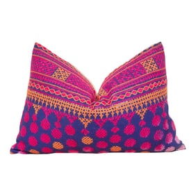 Taman Embroidered Floral Pillow