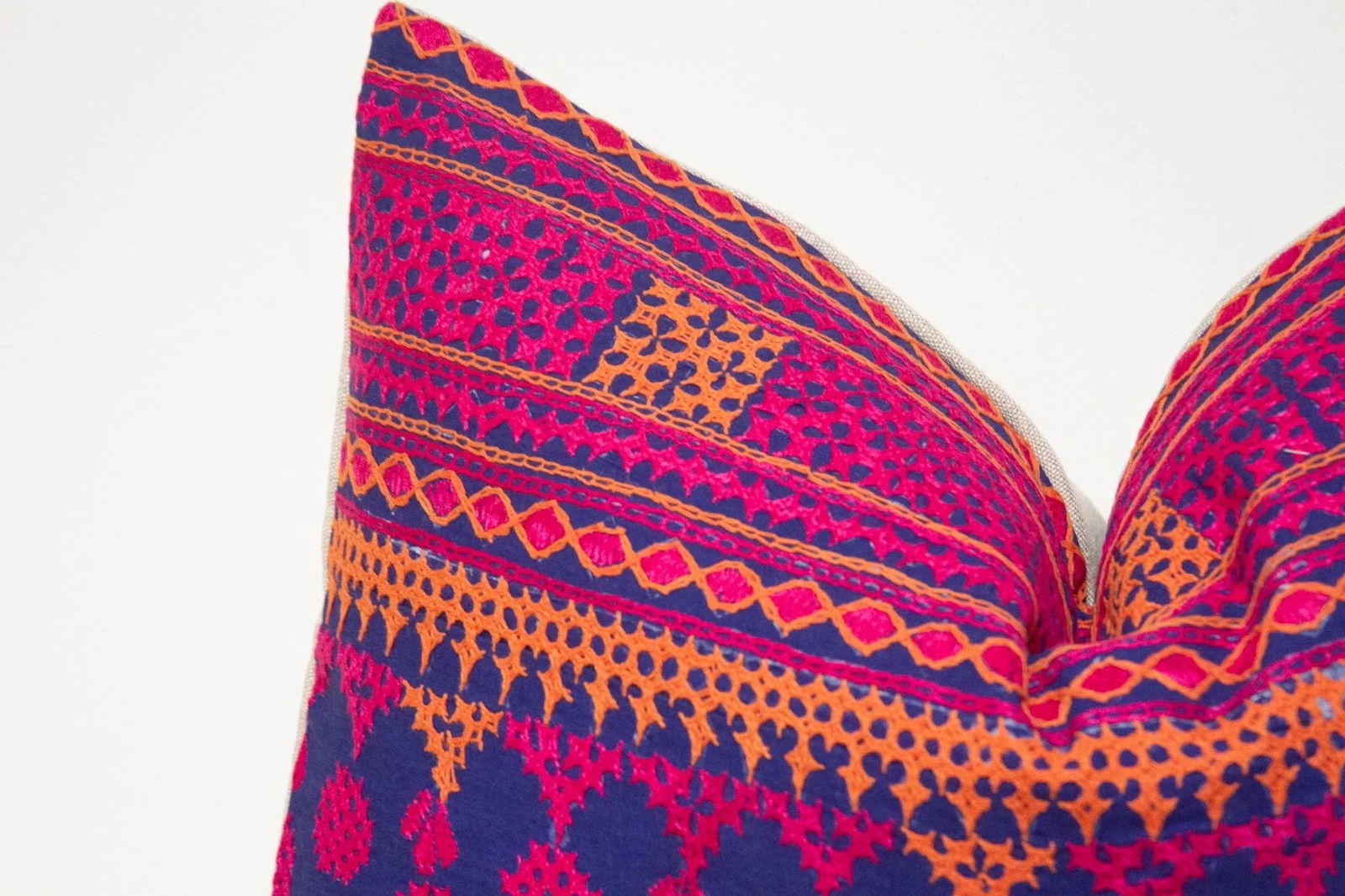 Taman Embroidered Floral Pillow - 3