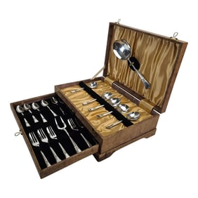 Vintage Angora Silver Plated Dessert or Sweet Spoons & Forks Epns England 20 Pc