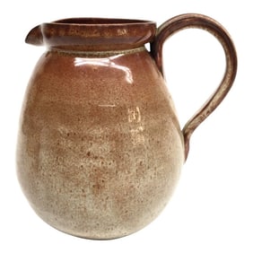 Artisan Ceramic Glazed Fired Water Pitcher