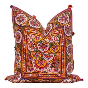 Amyra Rajasthani Embroidered Decorative Pillow