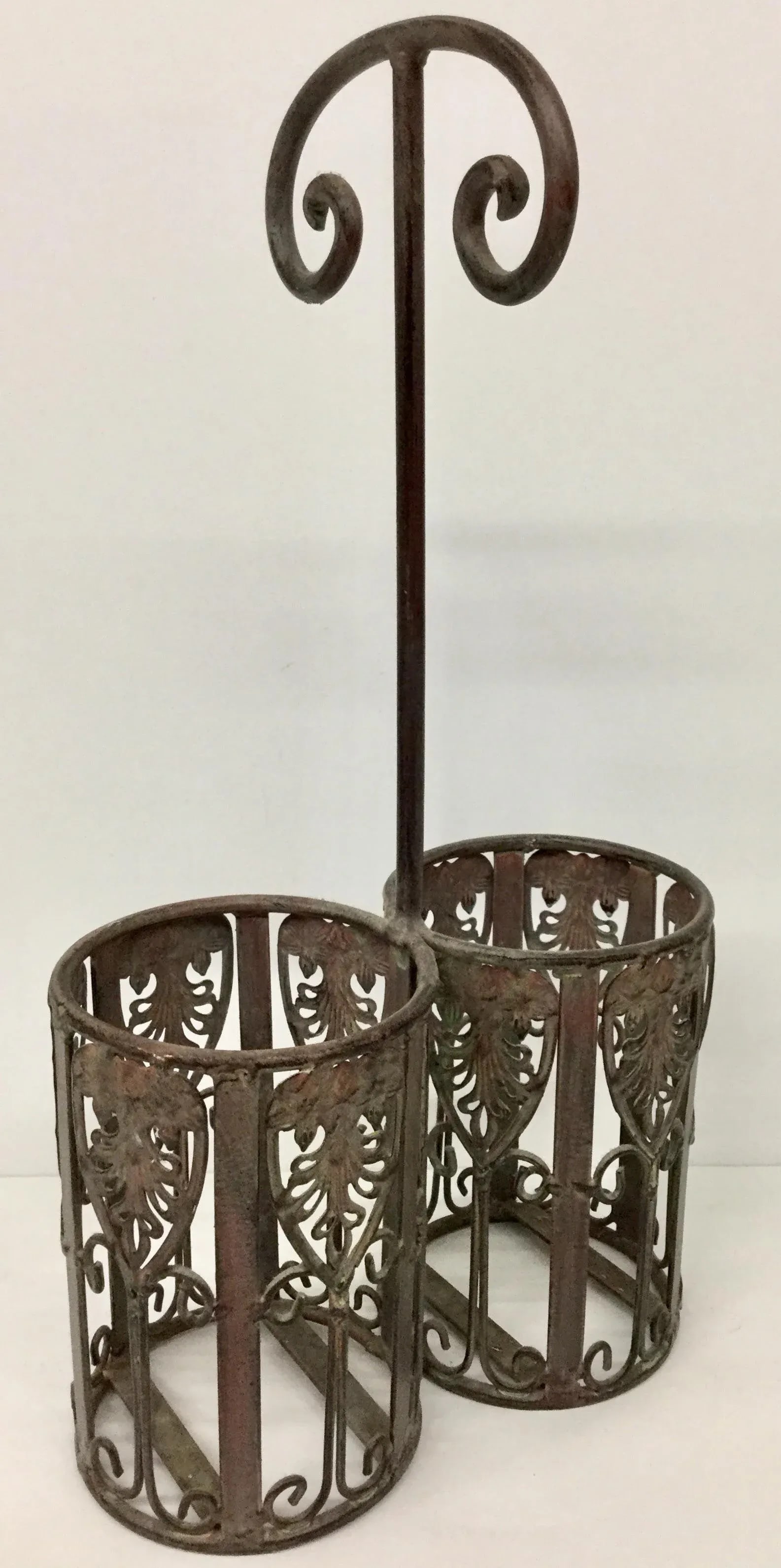 Vintage Metal Bottle Holder - 10