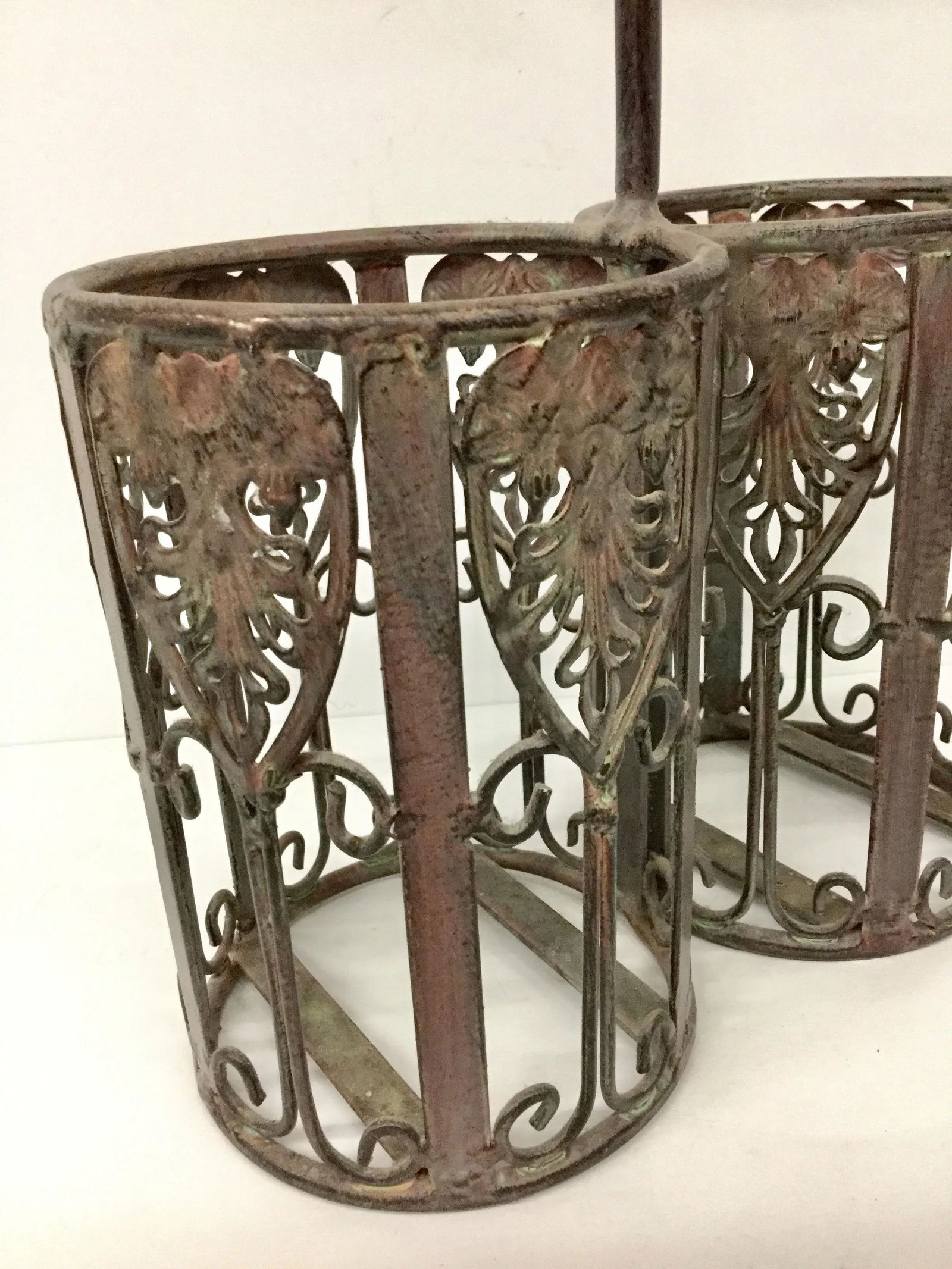 Vintage Metal Bottle Holder - 2