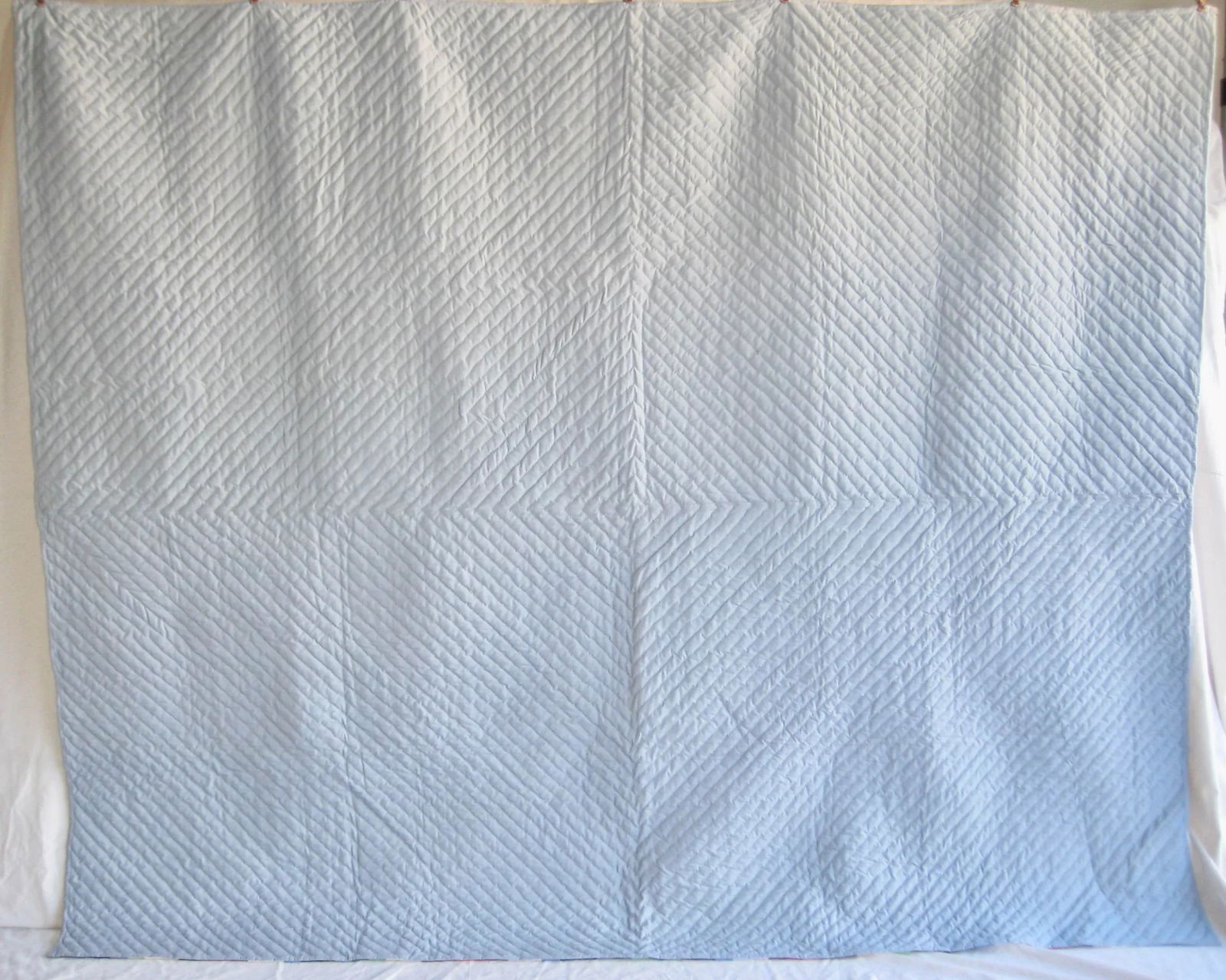 American Mid Century Modern Amish Diamond Design Quilt - 10