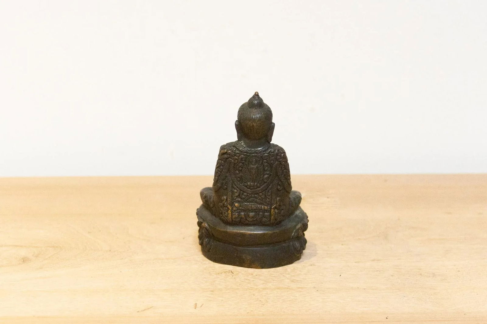 Small Vintage Repurposed Metal Buddha - 5