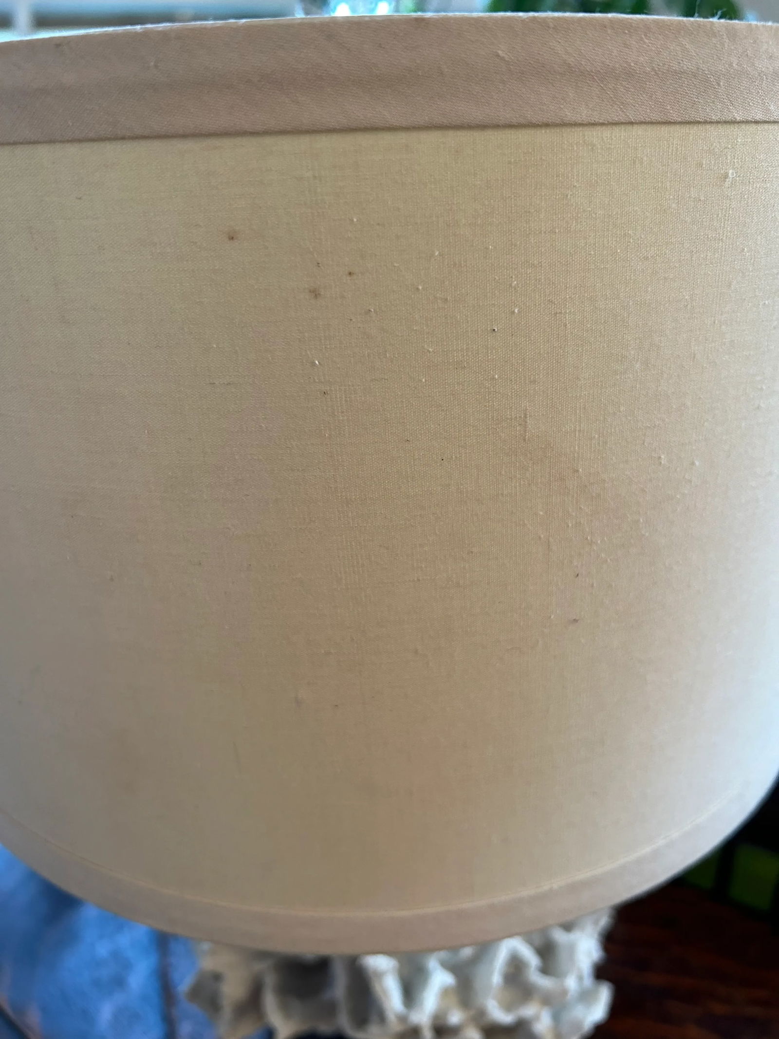 Contemporary Ribbon Coral and Lucite Table Lamp - 9