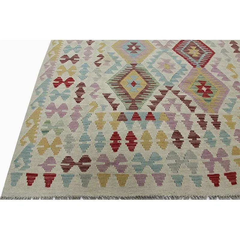 Handwoven Turkish Kilim Rug - 4"²10"³ × 6"²7"³ - 3