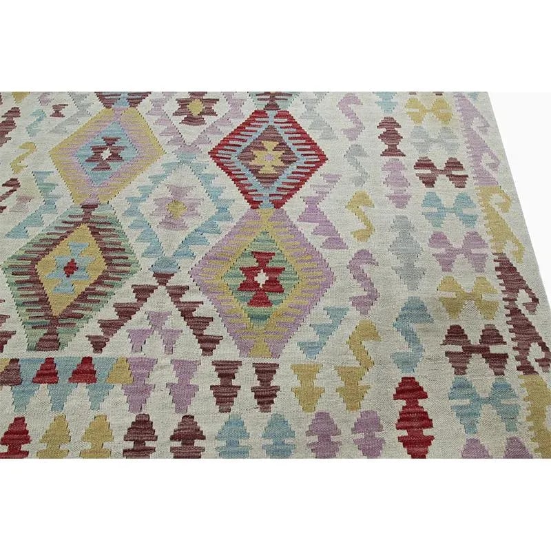 Handwoven Turkish Kilim Rug - 4"²10"³ × 6"²7"³ - 4