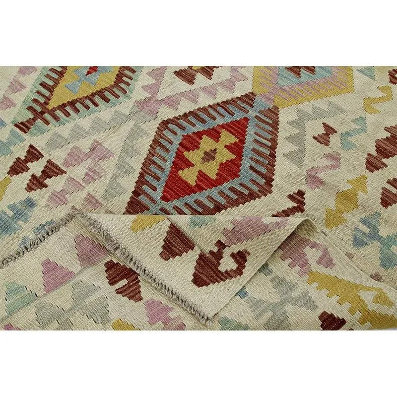 Handwoven Turkish Kilim Rug - 4"²10"³ × 6"²7"³ - 9
