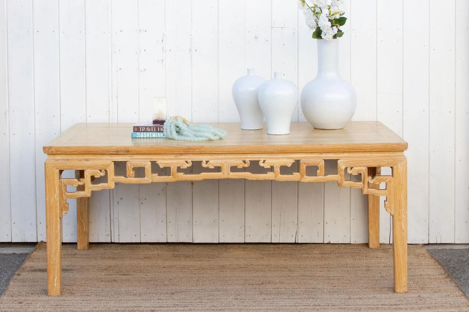 Reclaimed Elm Qing Style Dining Table - 2