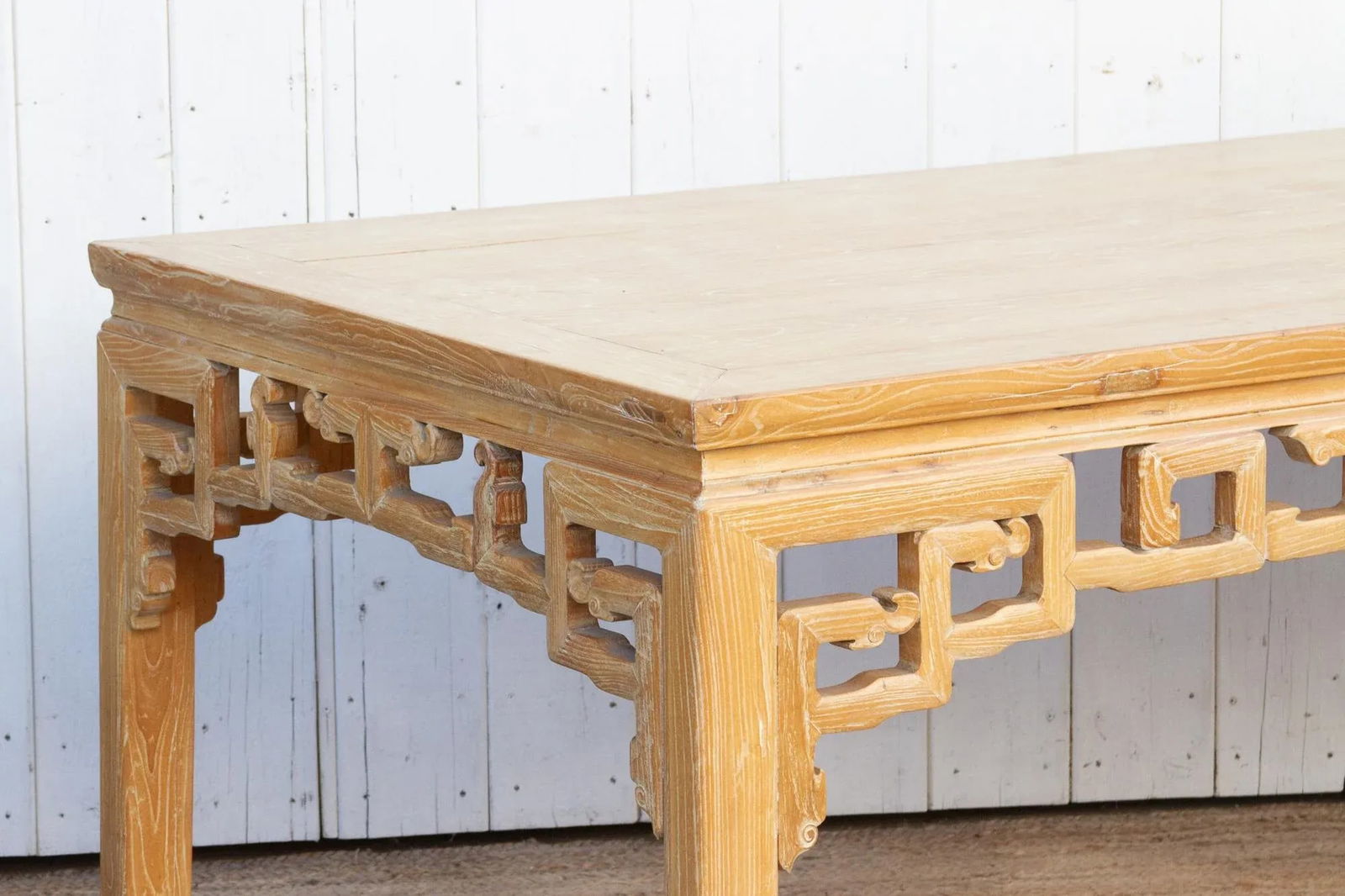 Reclaimed Elm Qing Style Dining Table - 9