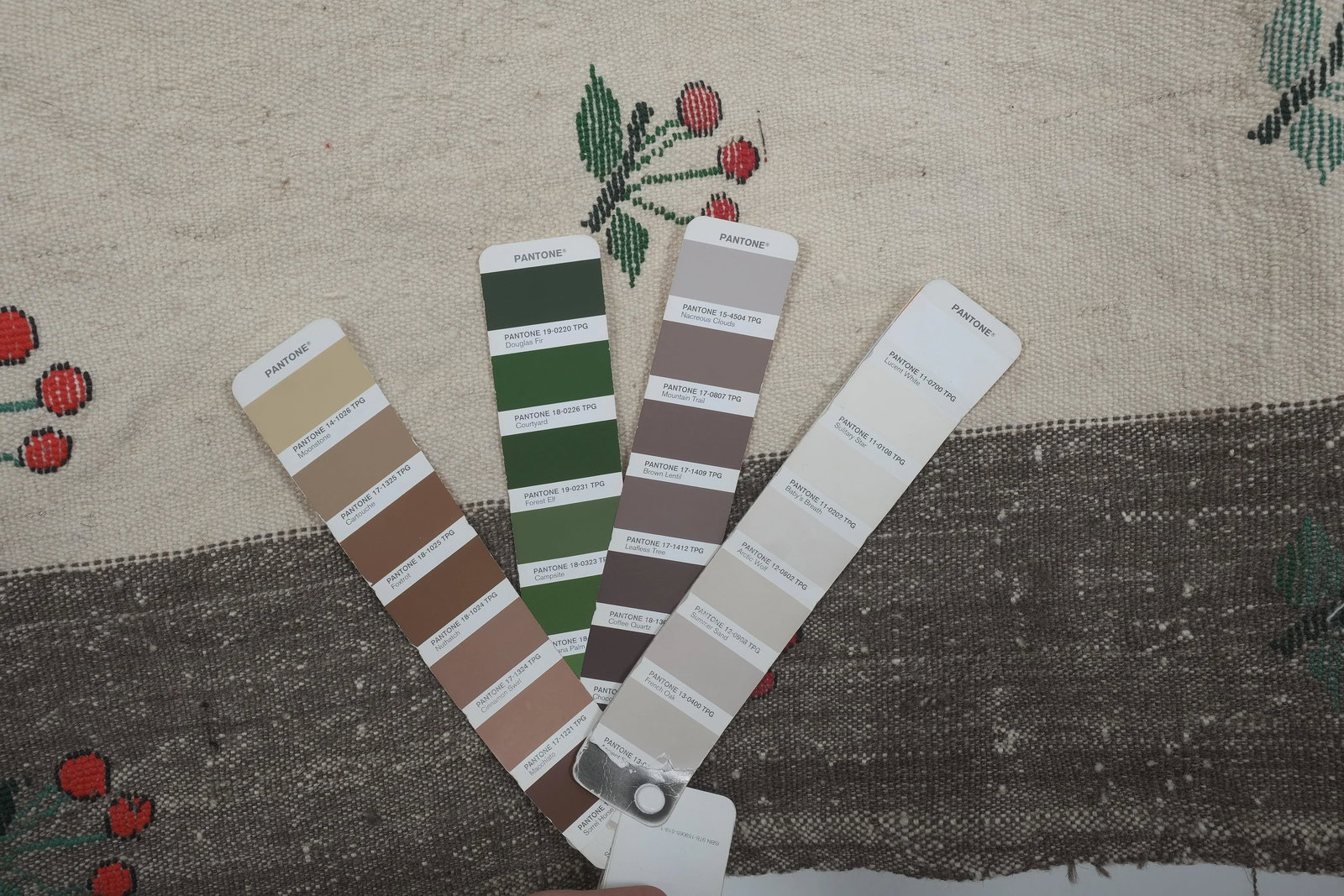 Aubusson Fruit Pattern Turkish Kilim Rug - 12