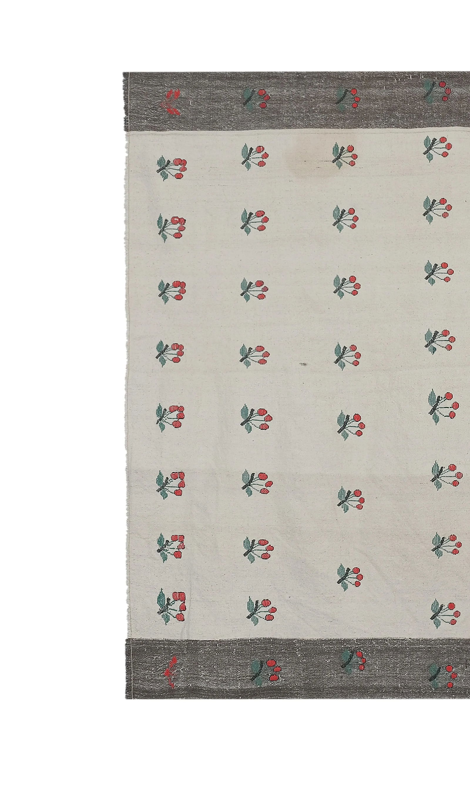 Aubusson Fruit Pattern Turkish Kilim Rug - 3