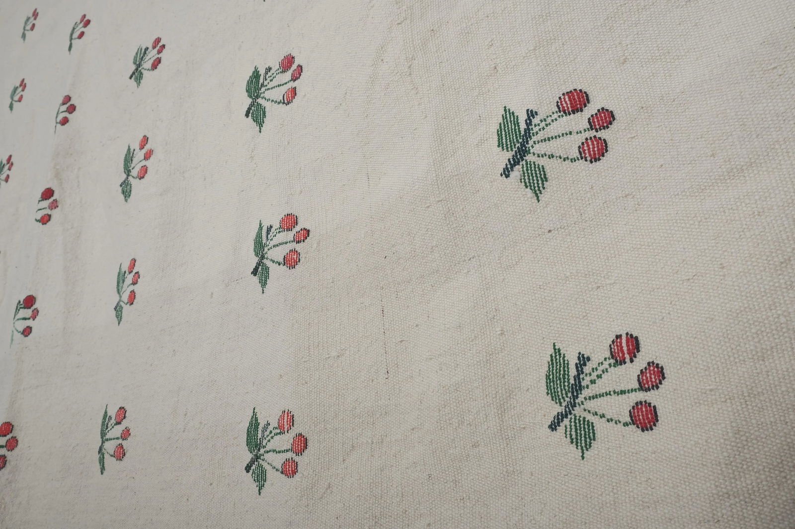 Aubusson Fruit Pattern Turkish Kilim Rug - 6