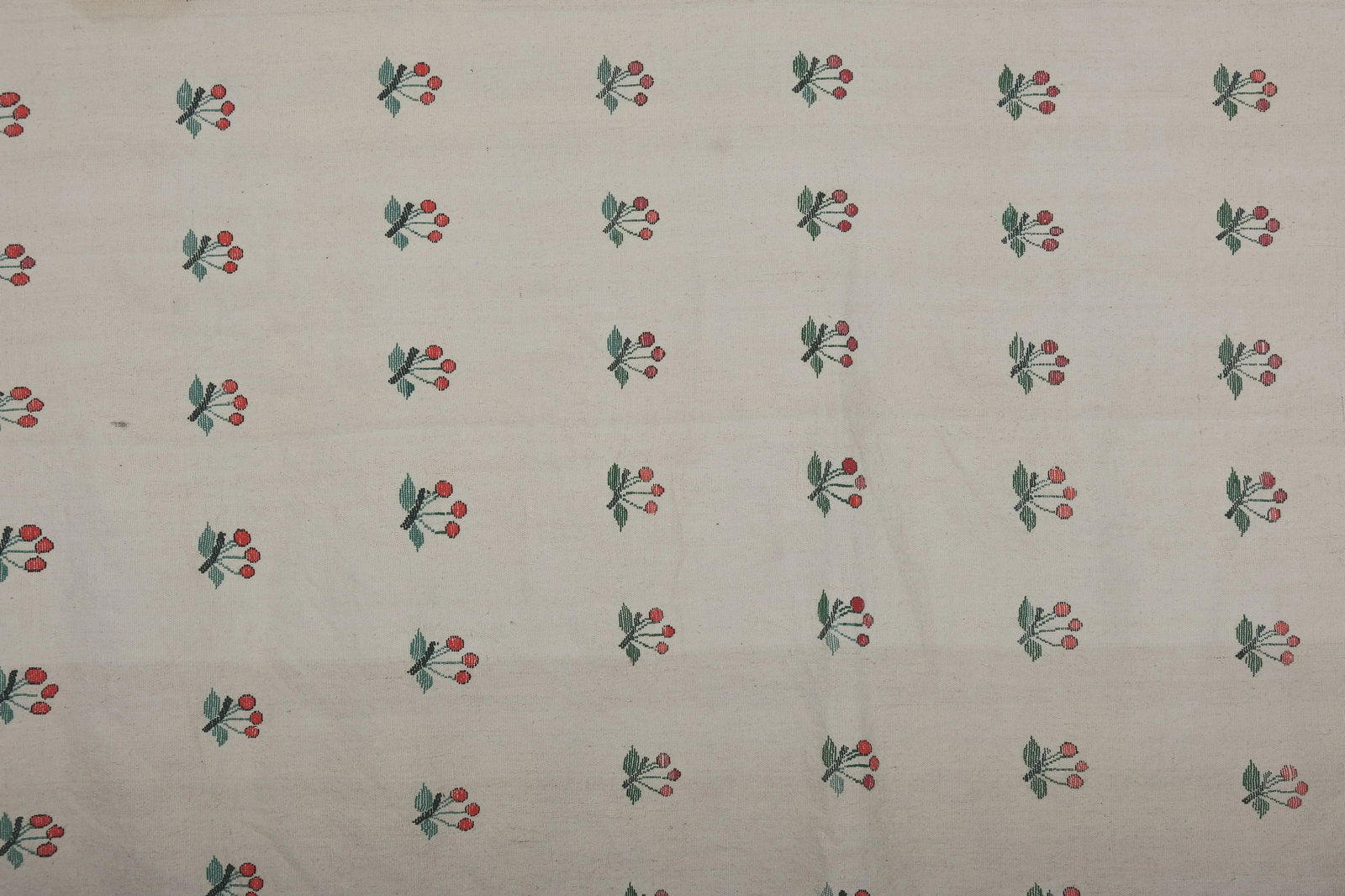 Aubusson Fruit Pattern Turkish Kilim Rug - 7