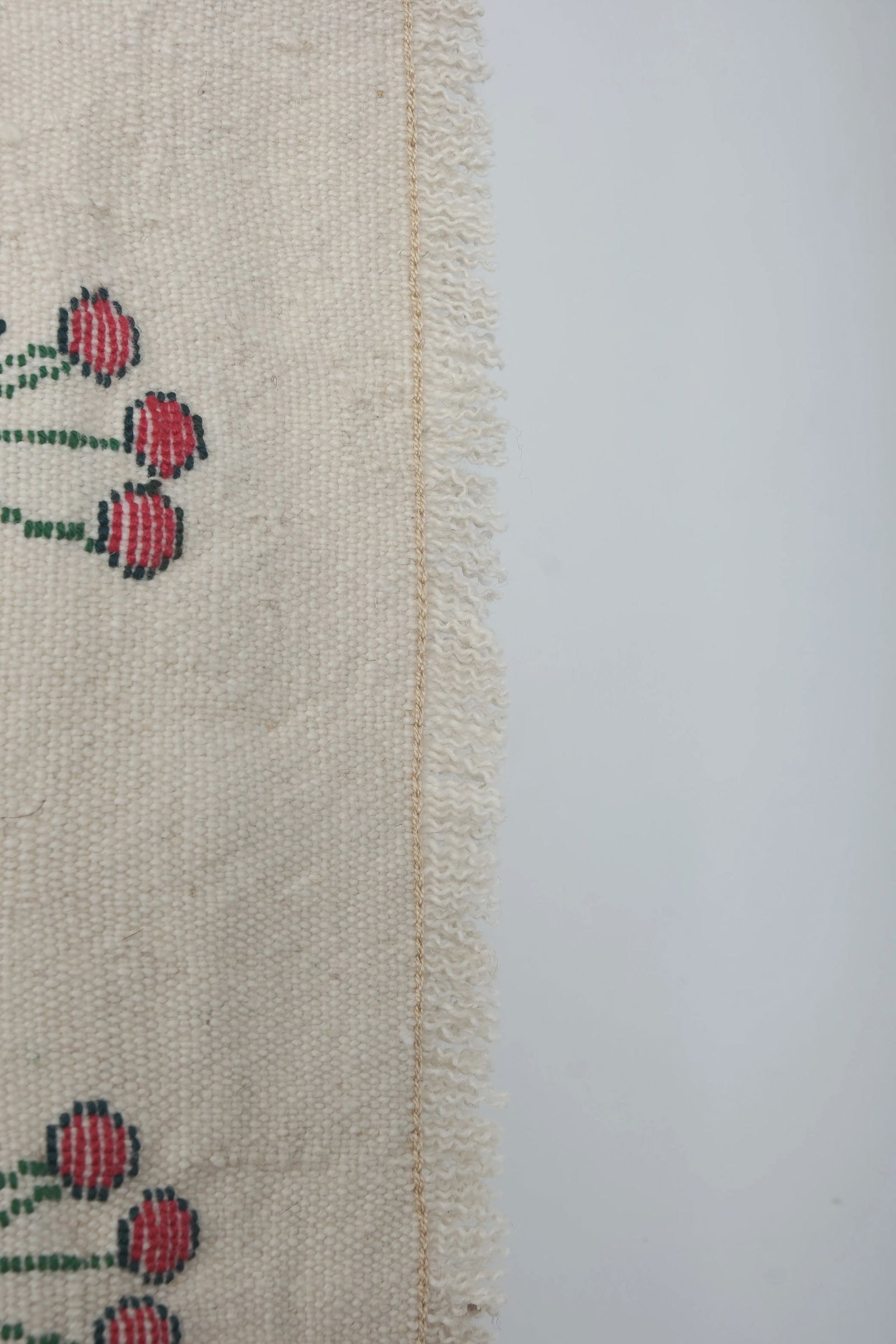 Aubusson Fruit Pattern Turkish Kilim Rug - 8