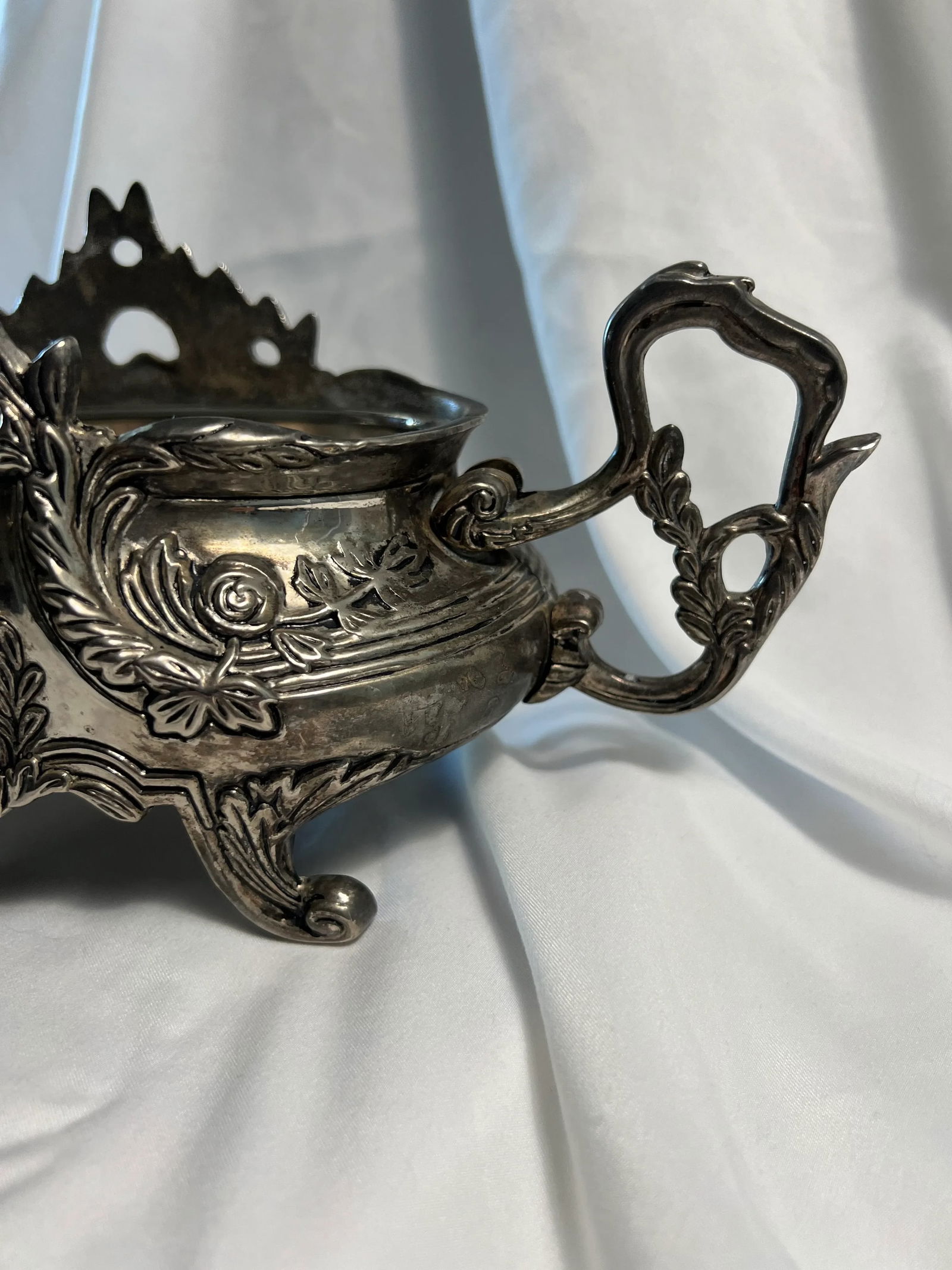 Vintage Godinger Silver Plate Jardiniere Art Nouveau Centerpiece - 4