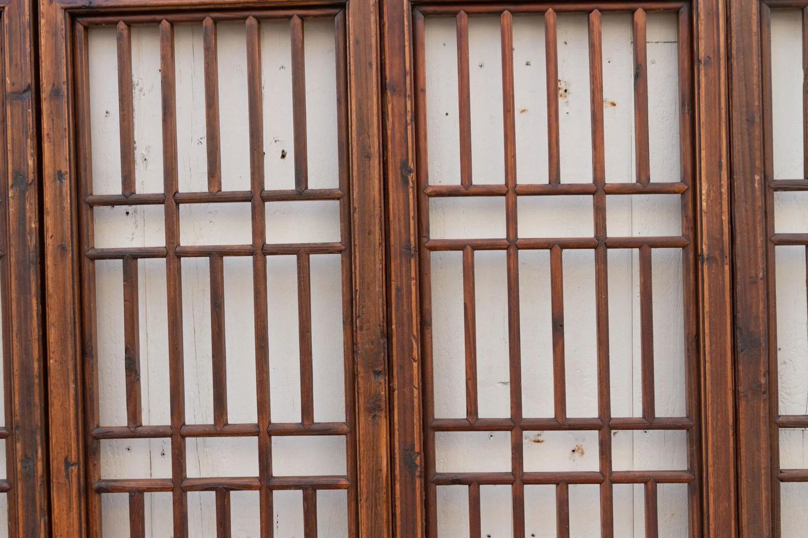 Set of Four, 19th Century Farmhouse Screen Panels - 7